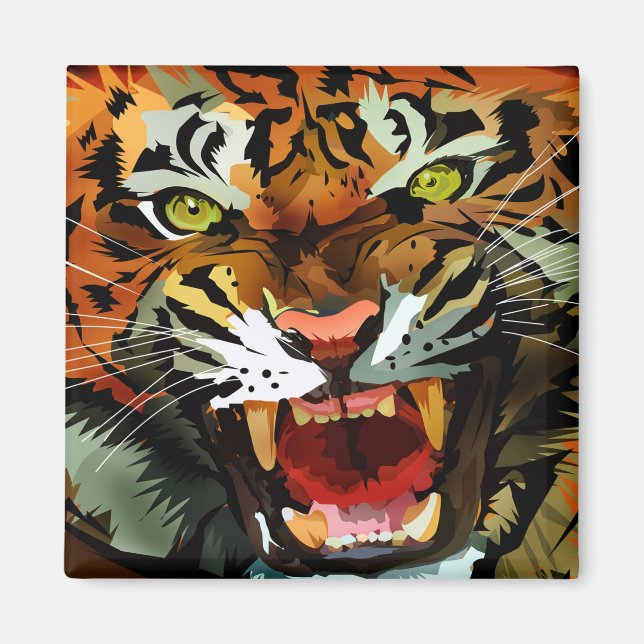 Tiger Roar Magnet (Vorne)
