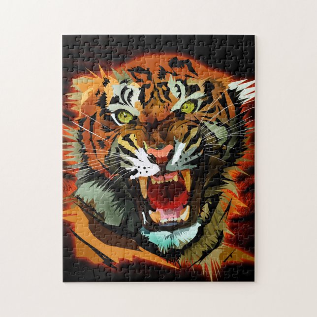 Tiger Roar Puzzle (Vertikal)