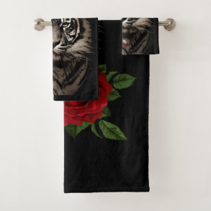 Tiger-Rose Badhandtuch Set