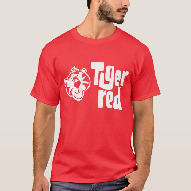 Tiger-Rot T-Shirt (Vorderseite)