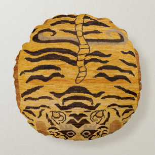 Tiger Rug I Wildtierzucht  Rundes Kissen