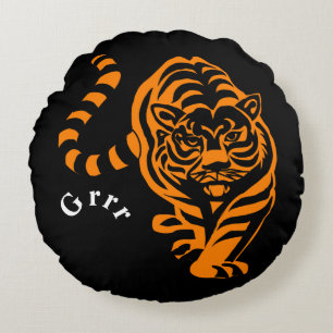 Tiger Rundes Kissen