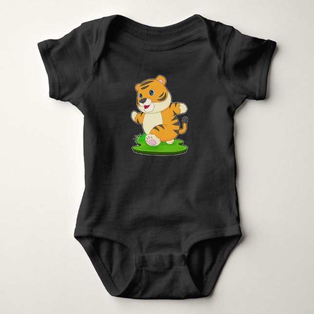 Tiger Runner Sports Baby Strampler (Vorderseite)