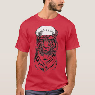 Tiger Safari Animal Koch Funny Cooking Cook Wildli T-Shirt