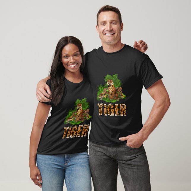 Tiger Safari Wildlife Cat Animal T-Shirt (Unisex)