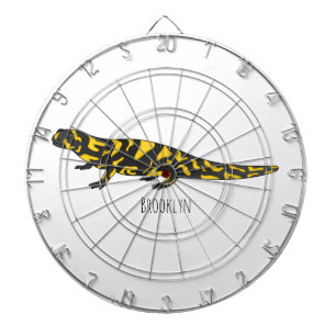 Tiger-Salamander-Cartoon Dartscheibe