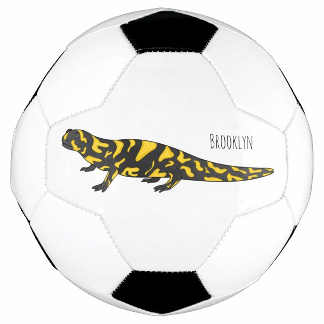 Tiger-Salamander-Cartoon Fußball (Vorderseite)