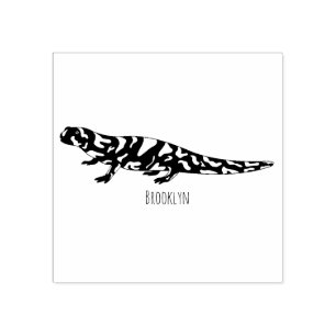 Tiger-Salamander-Cartoon Gummistempel