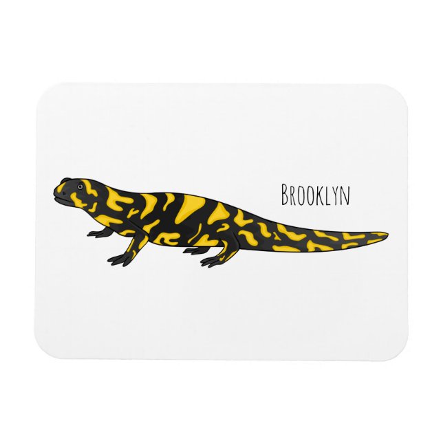 Tiger-Salamander-Cartoon Magnet (Horizontal)
