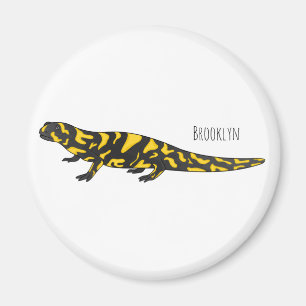 Tiger-Salamander-Cartoon Magnet