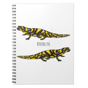 Tiger-Salamander-Cartoon Notizblock