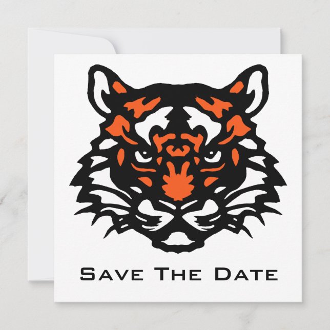 Tiger Save the Date (Vorderseite)