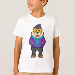 Tiger Scarf Beanie T-Shirt