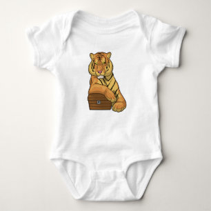 Tiger Schatztruhe Baby Strampler