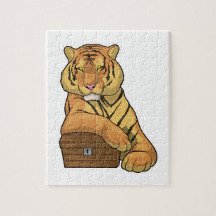 Tiger Schatztruhe Puzzle