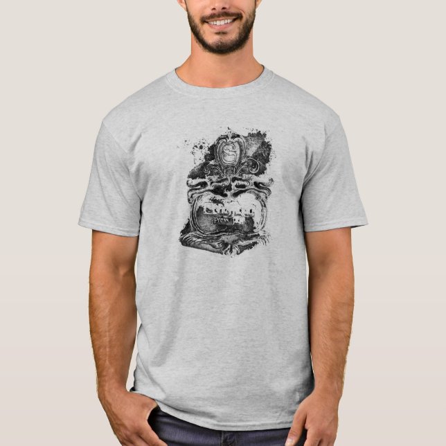 Tiger scheffland Schwarz-weißes t T-Shirt (Vorderseite)