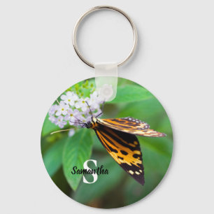 Tiger-Schmetterling-Tastenanschlag Schlüsselanhänger