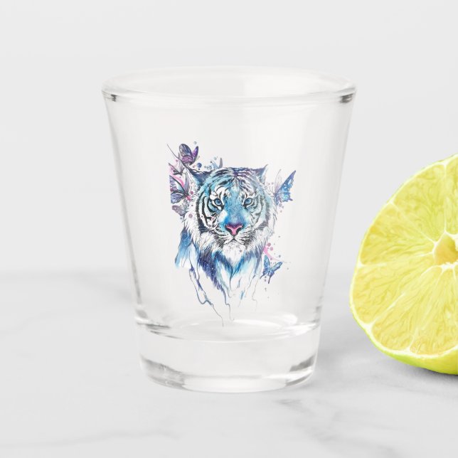 Tiger Schnapsglas (Vorderseite)