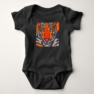 Tiger (schwarz) - Babys Bodysuit Baby Strampler