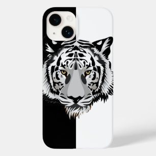Tiger Schwarz Weiß Case-Mate iPhone 14 Hülle