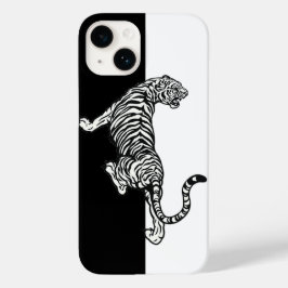 Tiger Schwarz-weiß Case-Mate iPhone 14 Hülle