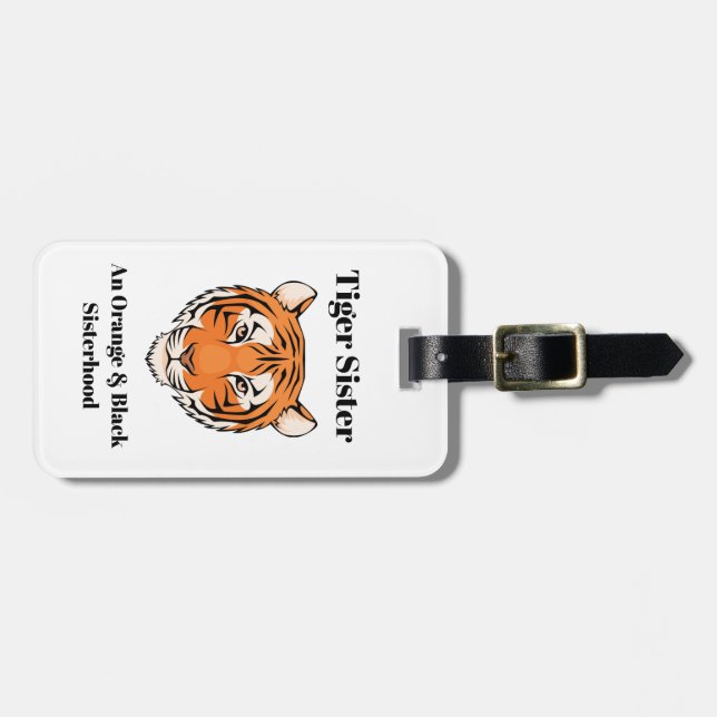 Tiger-Schwester-Gepäckanhänger (doppelseitig) Gepäckanhänger (Vorderseite horizontal)