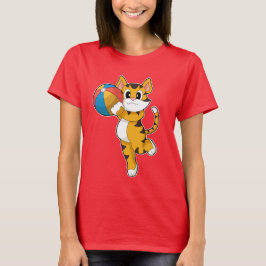 Tiger Schwimmen Wasserball Sommer T-Shirt