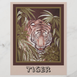 Tiger Scrapbook Paper