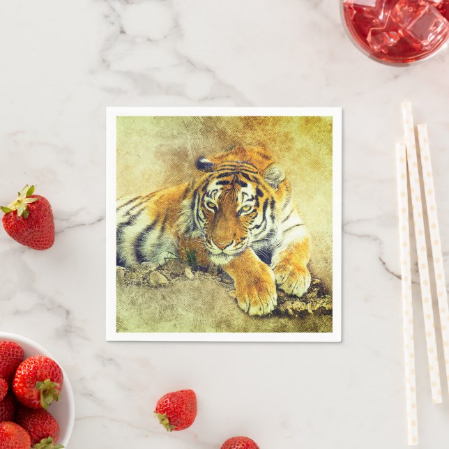 Tiger Serviette (Beispiel)