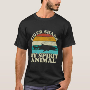 Tiger Shark My Spirit Animal - Vintager Fischfang T-Shirt