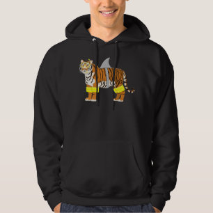 Tiger Shark Tiger Dress like Shark Funny Animal Hoodie