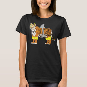 Tiger Shark Tiger Dress like Shark Funny Animal T-Shirt