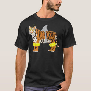Tiger Shark Tiger Dress like Shark Funny Animal T-Shirt