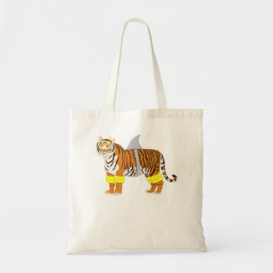 Tiger Shark Tiger Dress like Shark Funny Animal Tragetasche