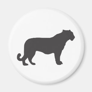 Tiger-Silhouette Magnet