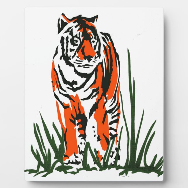Tiger Silkscreen Fotoplatte (Vorderseite)