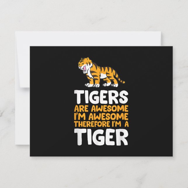 Tiger sind Phantastisch. Ich bin Phantastisch, als (Vorderseite)