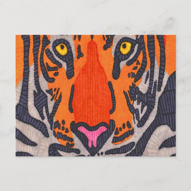 Tiger (Single) - Postkarte (Vorderseite)