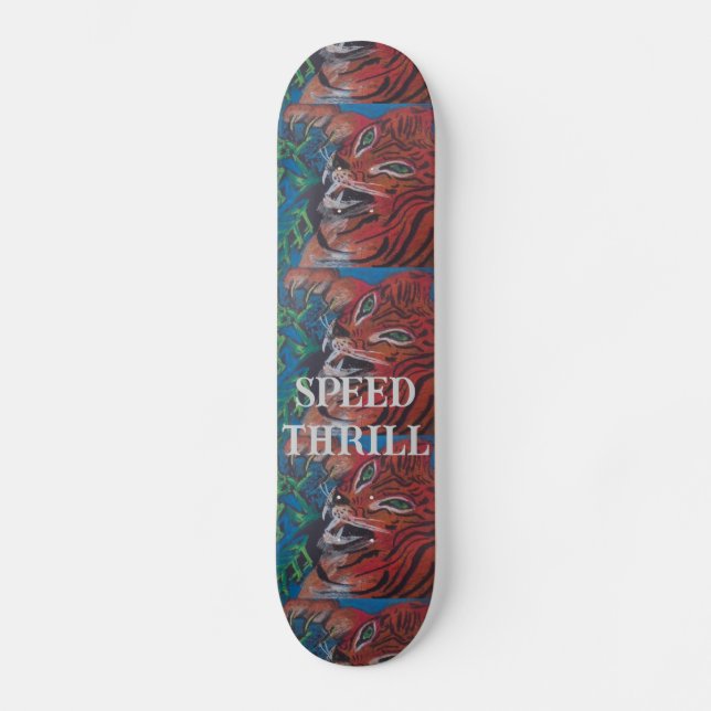 TIGER SKATE-MAINBOARD-DESIGN VON PAULA REILLY SKATEBOARD (Vorderseite)