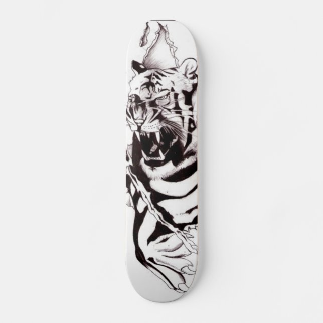 Tiger-Skateboardentwurf Skateboard (Vorderseite)