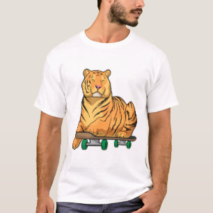 Tiger Skater Skateboard T-Shirt