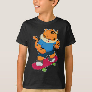 Tiger Skater Skateboard T-Shirt