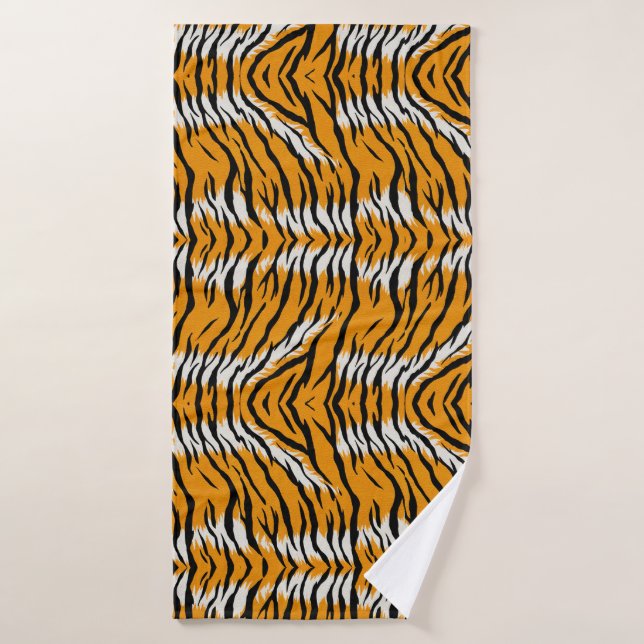 Tiger Skin Animal Print Design Badehandtuch (Badehandtuch)