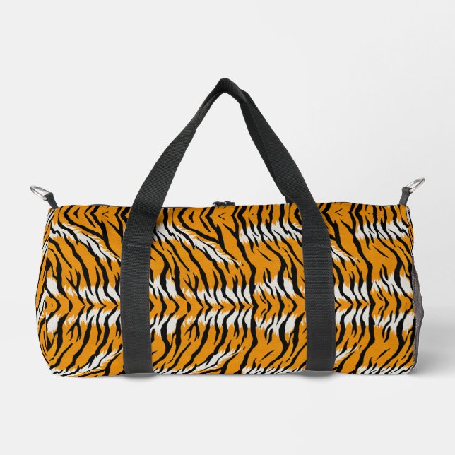 Tiger Skin Animal Print Design Duffle Bag (Vorderseite)