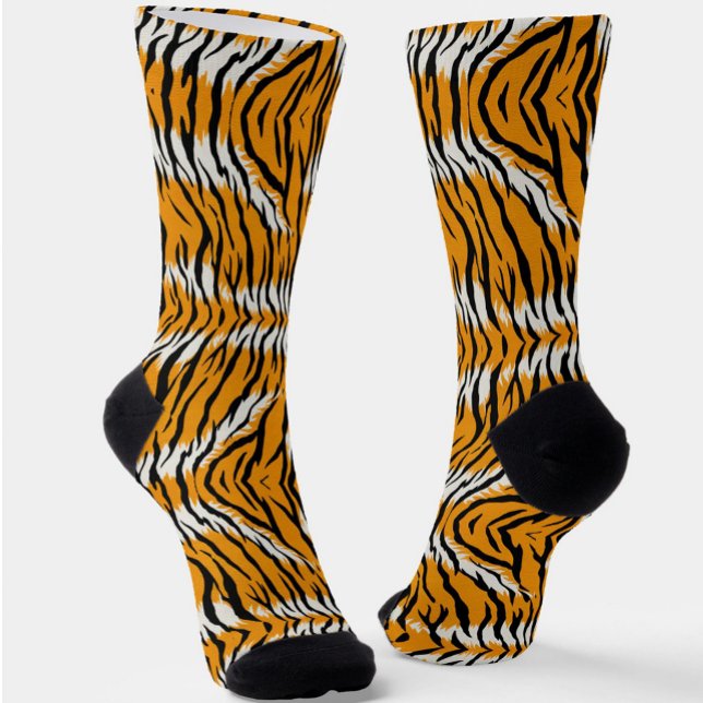 Tiger Skin Animal Print Design Socken (Von Creator hochgeladen)