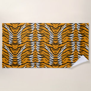 Tiger Skin Animal Print Design Strandtuch