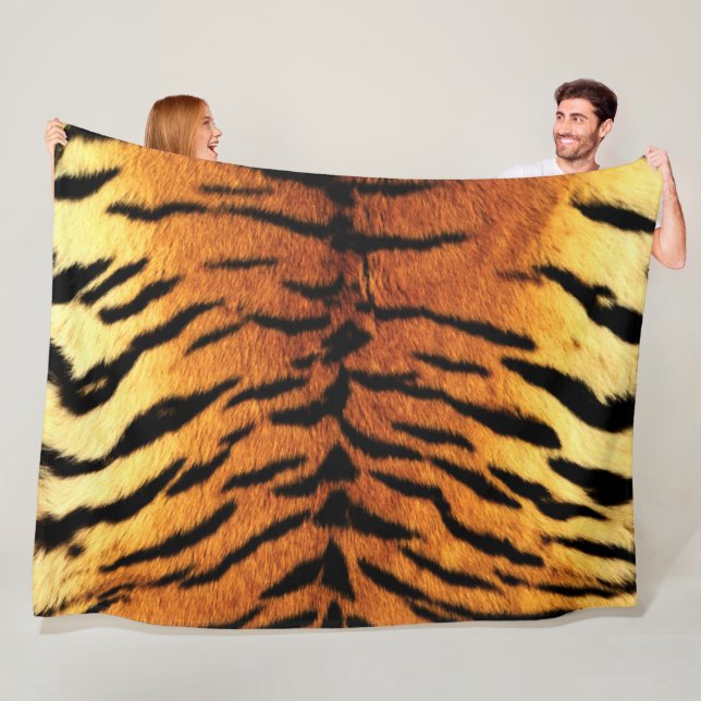 Tiger Skin Print Fleecedecke (Beispiel)