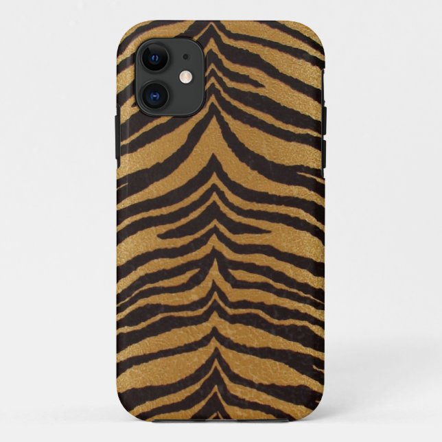 Tiger Skin Stripes Muster Case-Mate iPhone Hülle (Rückseite)