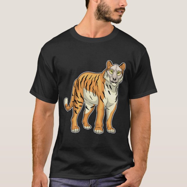 Tiger Skull Mask T-Shirt (Vorderseite)