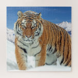 Tiger Snow Mountains Animal Trendy Foto Puzzle<br><div class="desc">Tiger Snow Mountains Animal Trendy Foto.</div>
